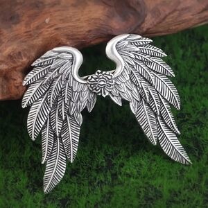 NEW Color Silver Angel Wing Hair Brooch